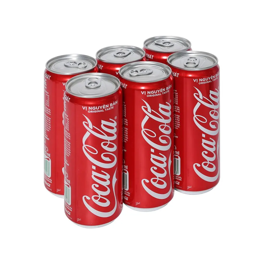 Lốc 6 lon nước ngọt Coca Cola 320ml