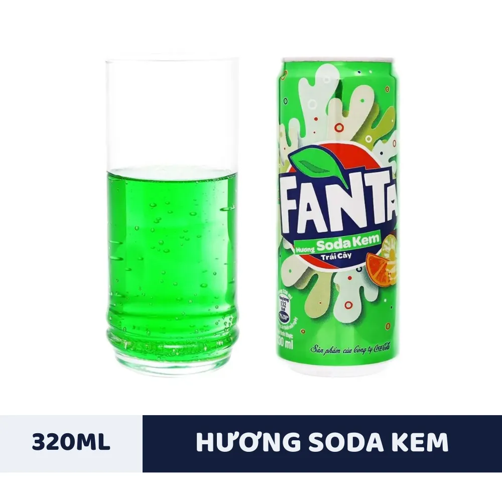 Nước ngọt Fanta soda kem 320ml