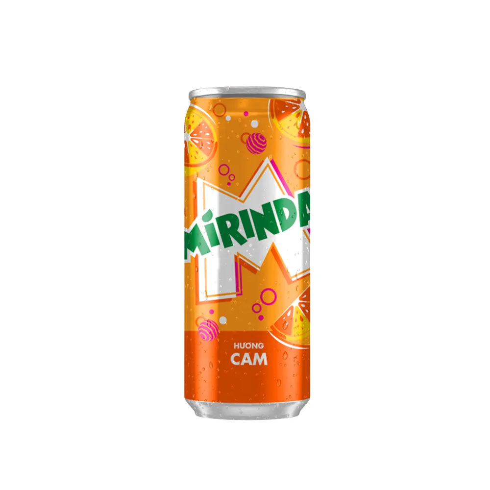Lốc 6 lon nước ngọt Mirinda cam 320ml