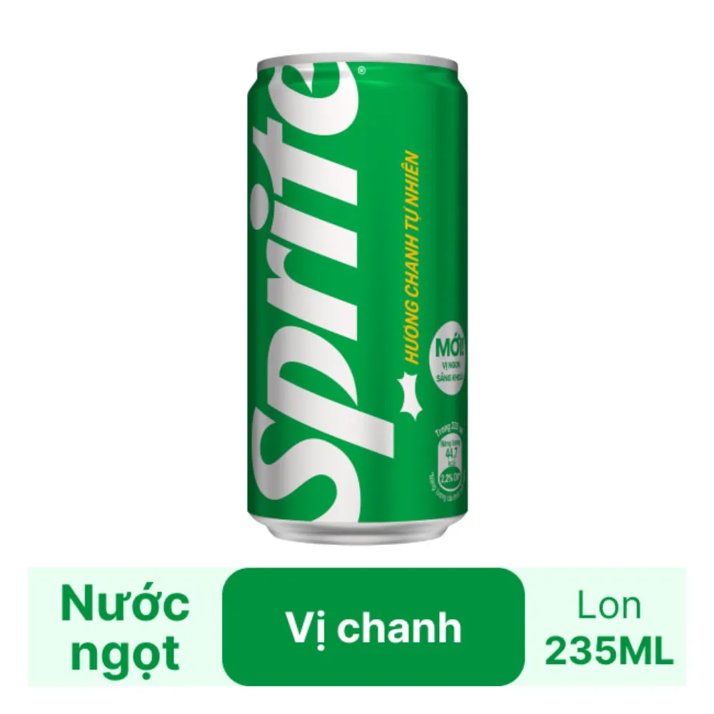 Nước ngọt Sprite chanh 235ml