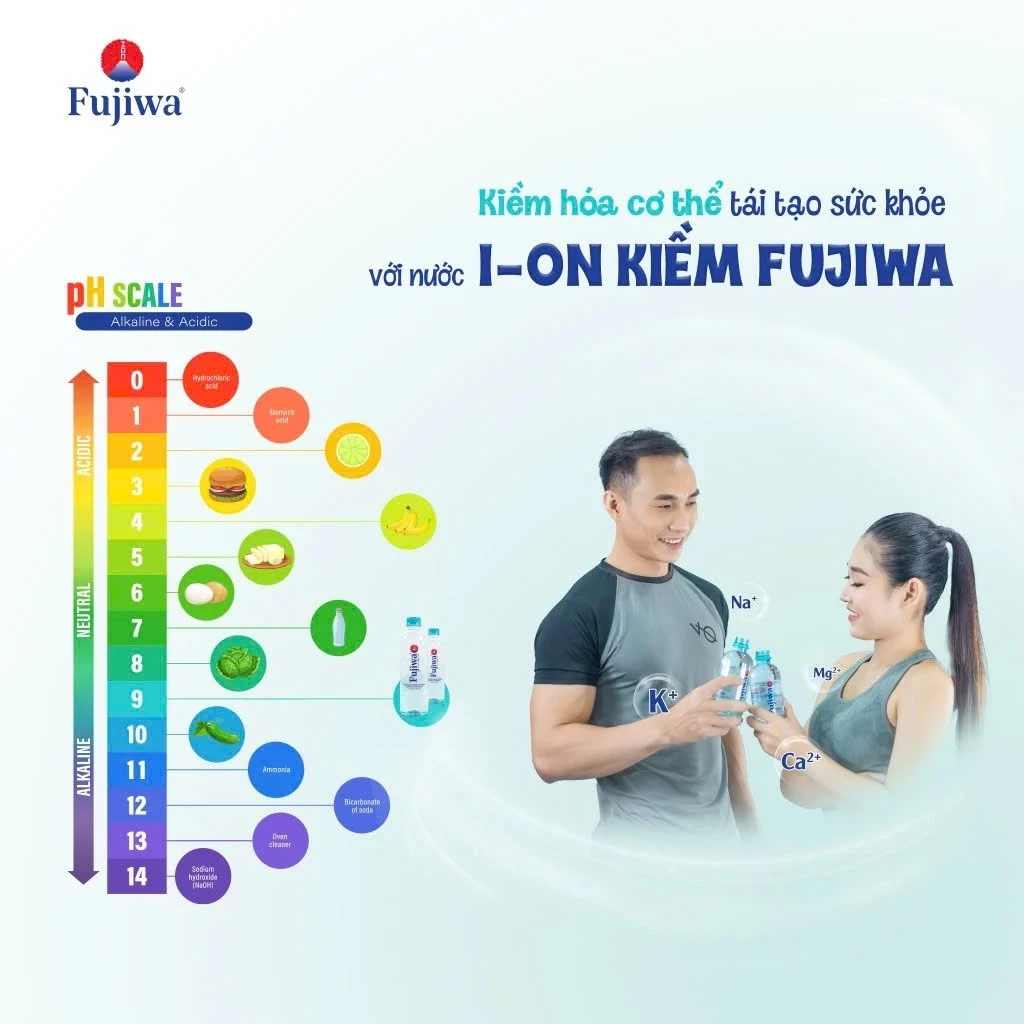 Nước pH8 bổ sung kiềm Fujiwa chai 300ml