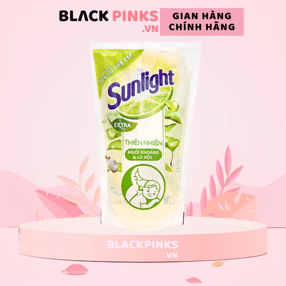 Nước rửa chén Sunlight thiên nhiên muối khoáng và lô hội Túi 725ml/Chai 725ml/Túi 2 lít/Can 3.48 lít