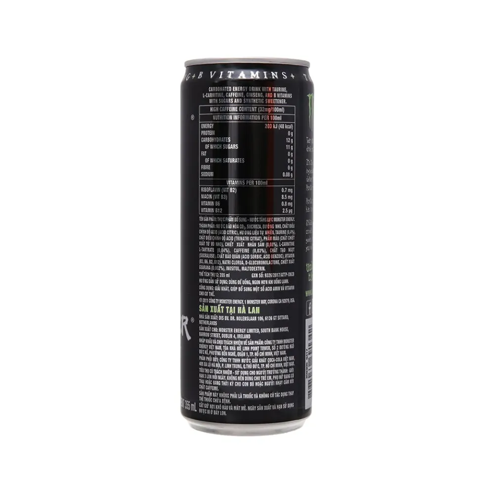 Nước tăng lực Monster Energy lon 355ml