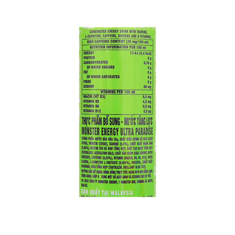 Nước tăng lực Monster Energy Ultra Paradise 355ml
