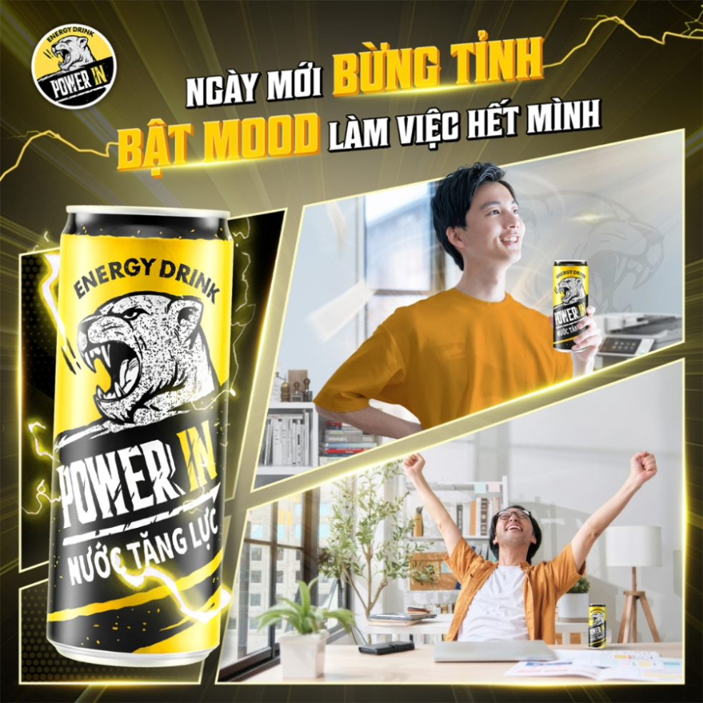 Nước tăng lực Power In lon 320ml