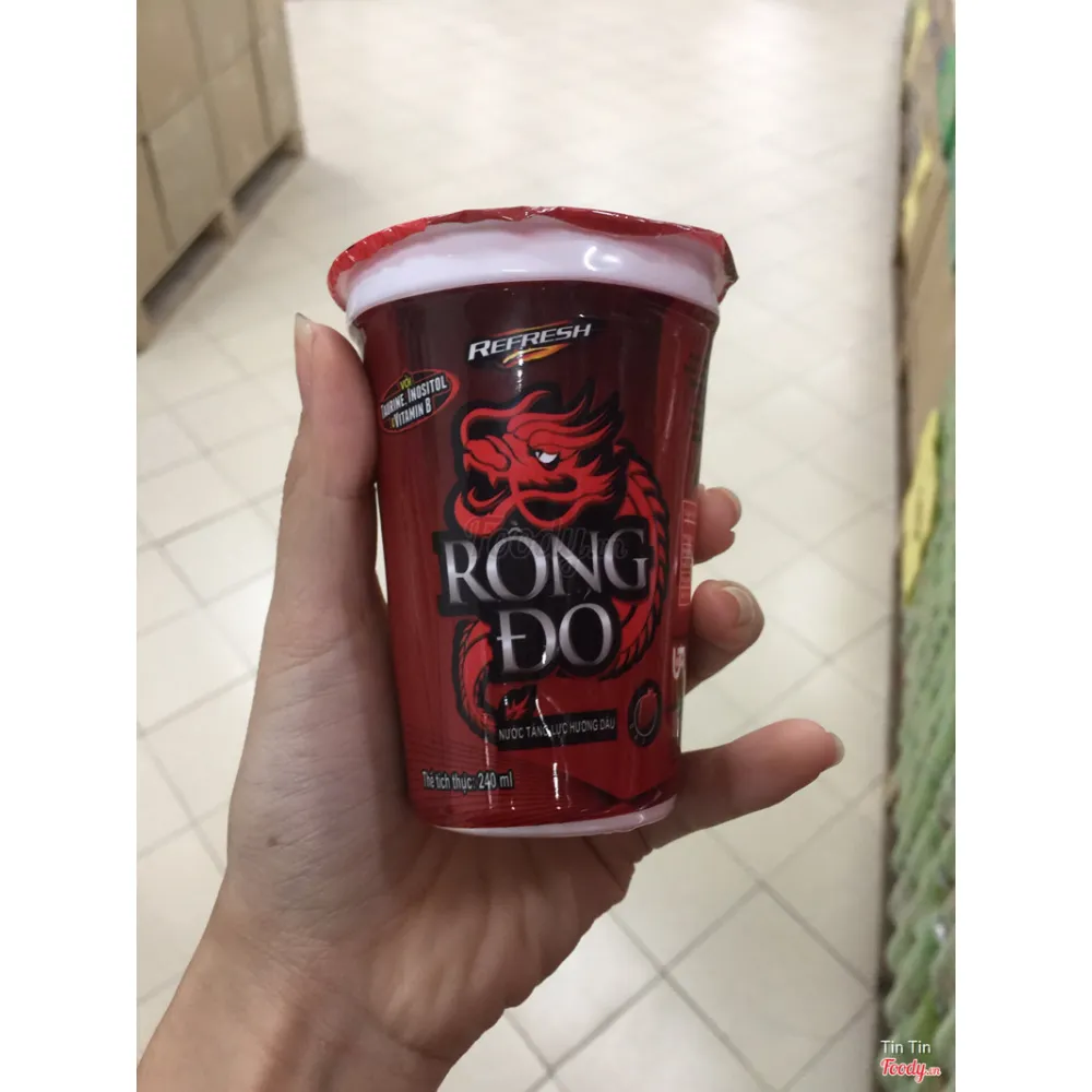 Nước tăng lực Rồng Đỏ dâu ly 220ml