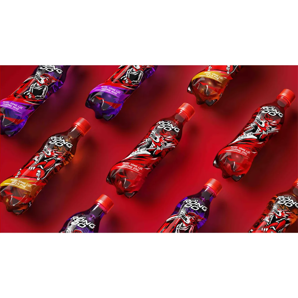 Nước tăng lực Rồng Đỏ hương dâu chai 330ml