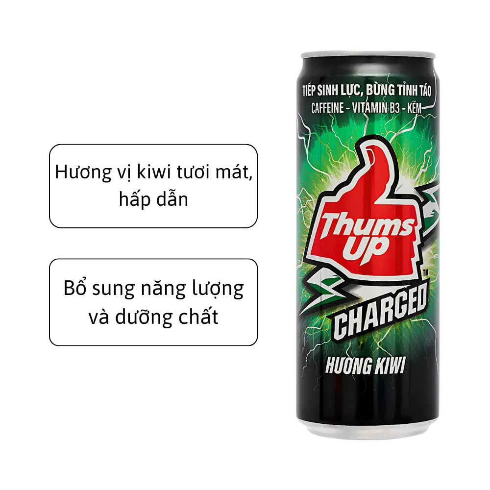 Nước tăng lực Thums Up kiwi 320ml