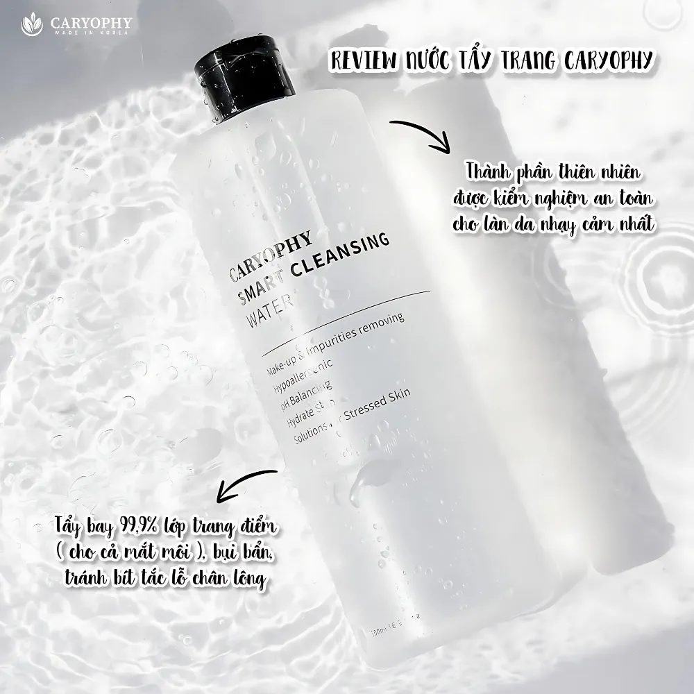 Nước tẩy trang Caryophy 500ml