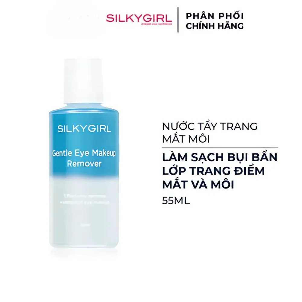 Nước tẩy trang mắt môi Silkygirl 55ml