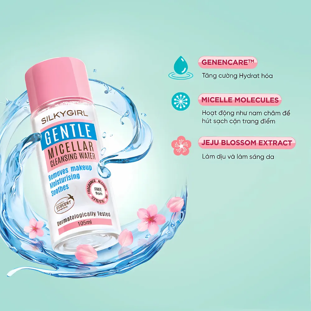 Nước tẩy trang Silkygirl Gentle