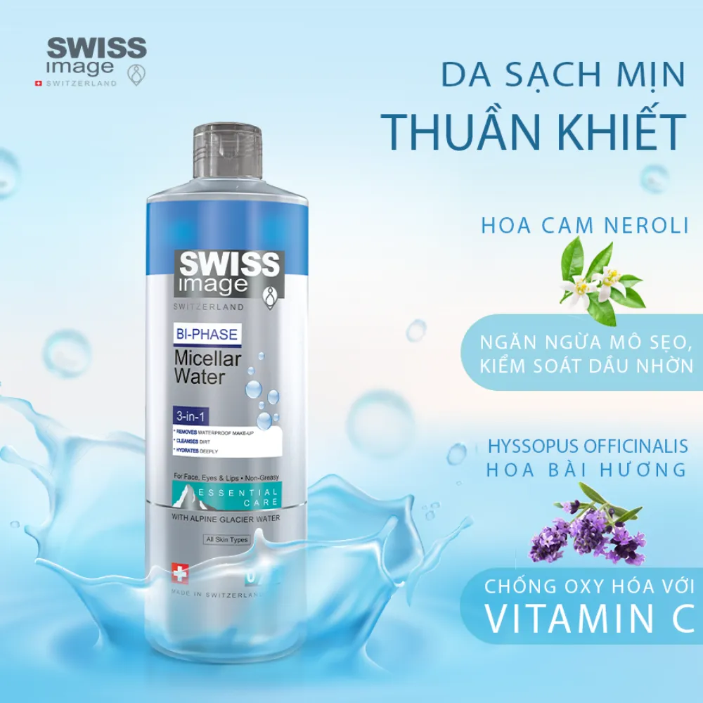 Nước tẩy trang 2 lớp Swiss Image 400ml