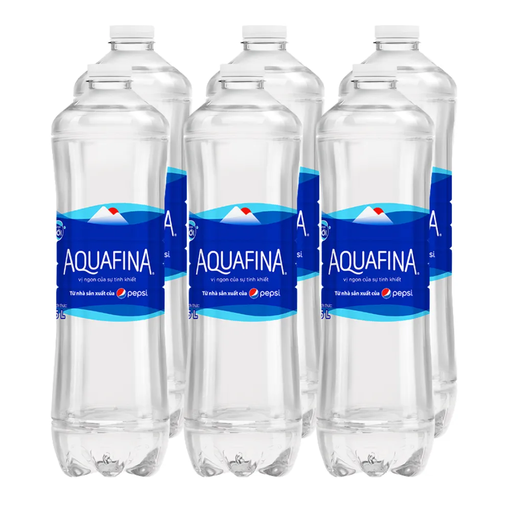 Lốc 6 chai nước uống tinh khiết Aquafina 1.5L