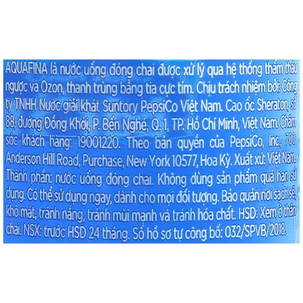 Nước tinh khiết Aquafina 500ml