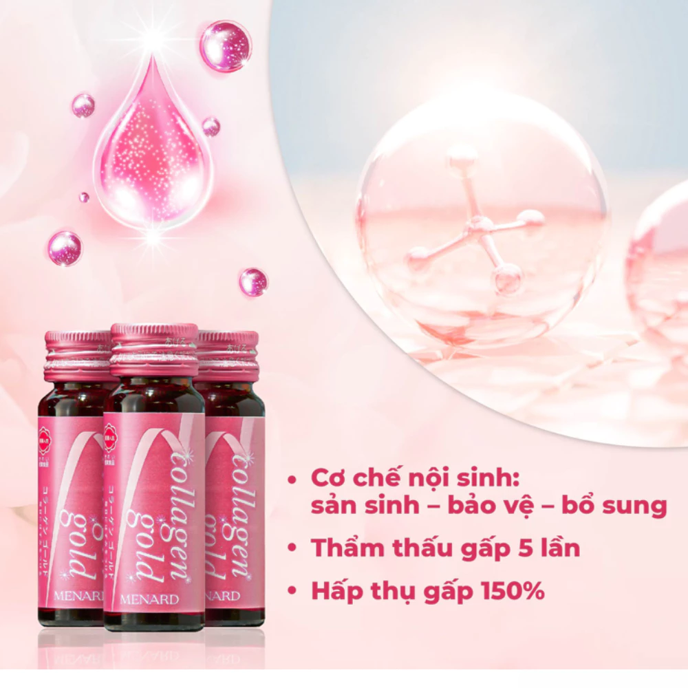 Nước uống Collagen Menard trẻ hoá nội sinh 30mlx10chai