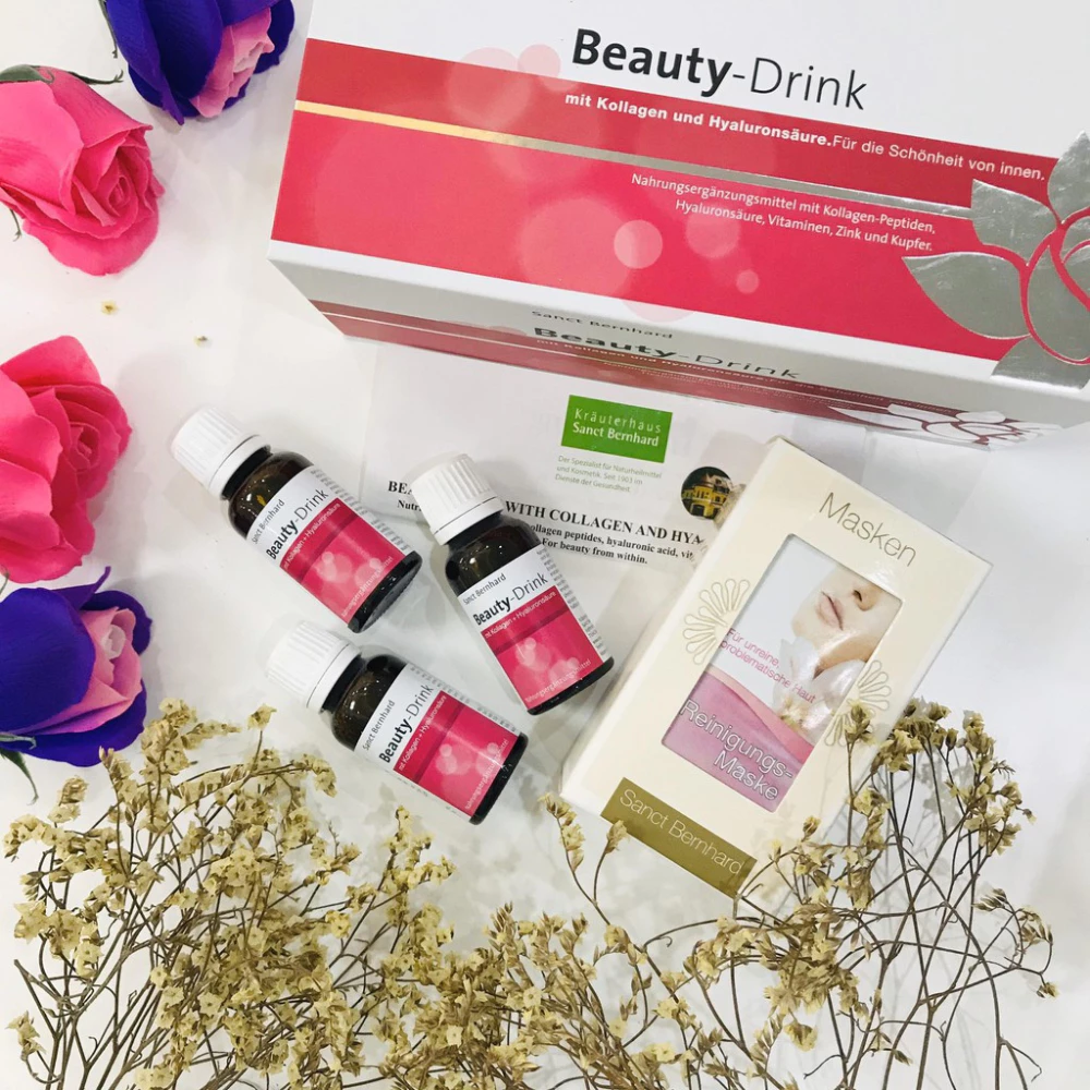 Nước uống đẹp da Collagen Beauty Drink hộp 8/15/30 chai