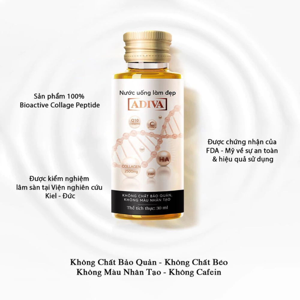 Nước uống làm đẹp Adiva Collagen 14 chai/hộp