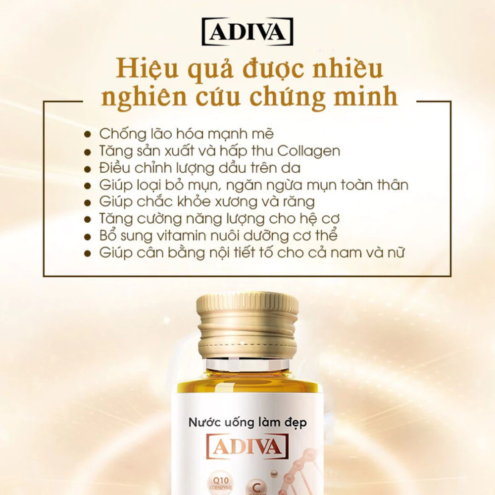 Nước uống làm đẹp Adiva Collagen 14 chai/hộp