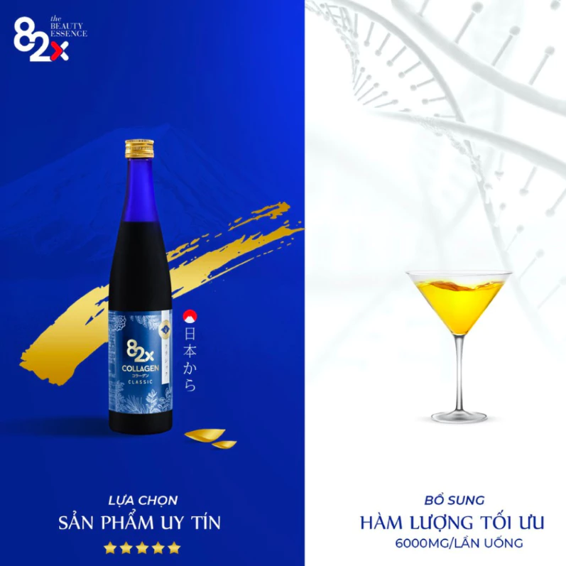 Nước uống làm đẹp da 82X collagen classic 500ml