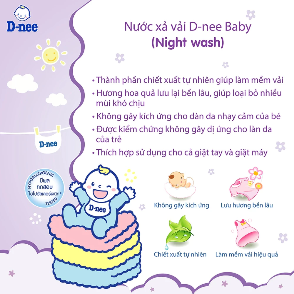 Nước xả Dnee Organic 2800ml