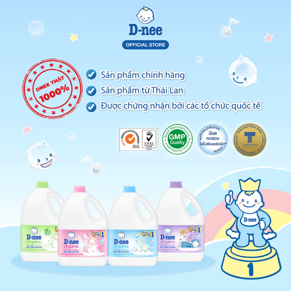 Nước xả Dnee Organic 2800ml