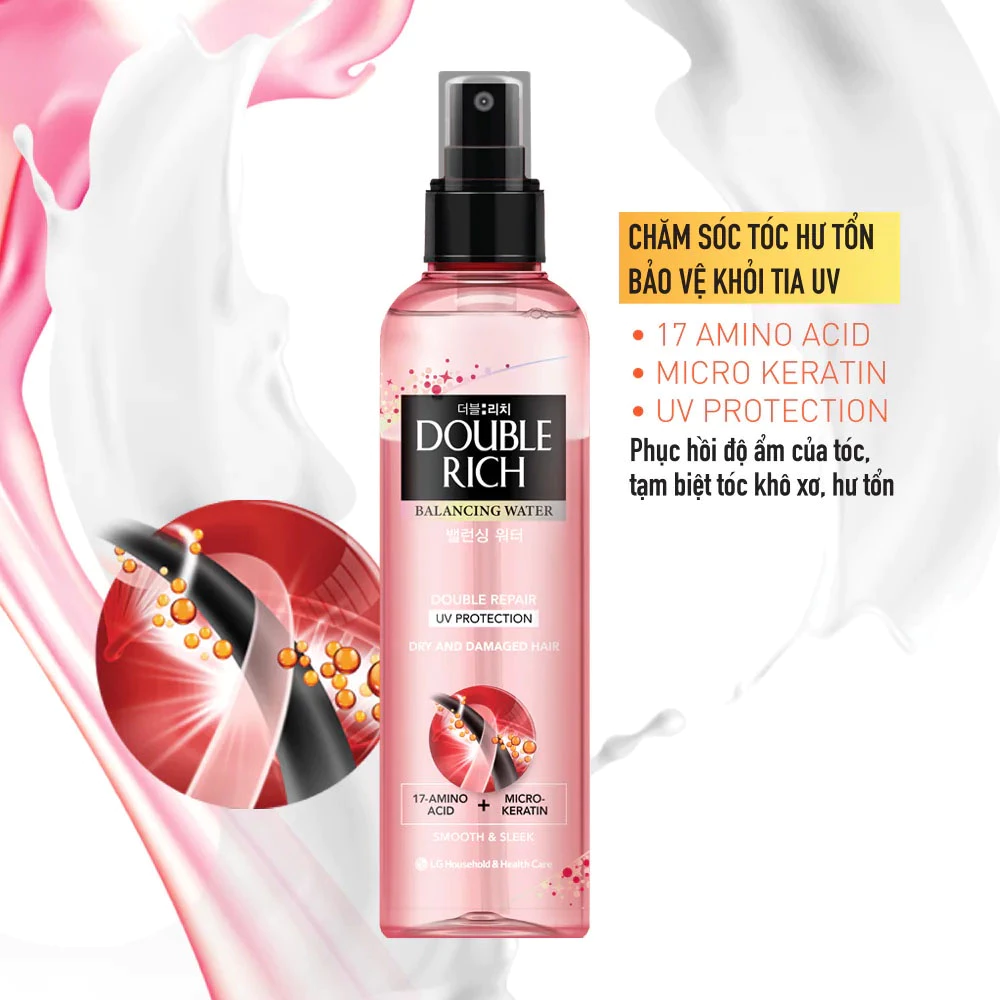 Nước xịt dưỡng tóc Double Rich cho tóc khô xơ, hư tổn 120ml /250ml