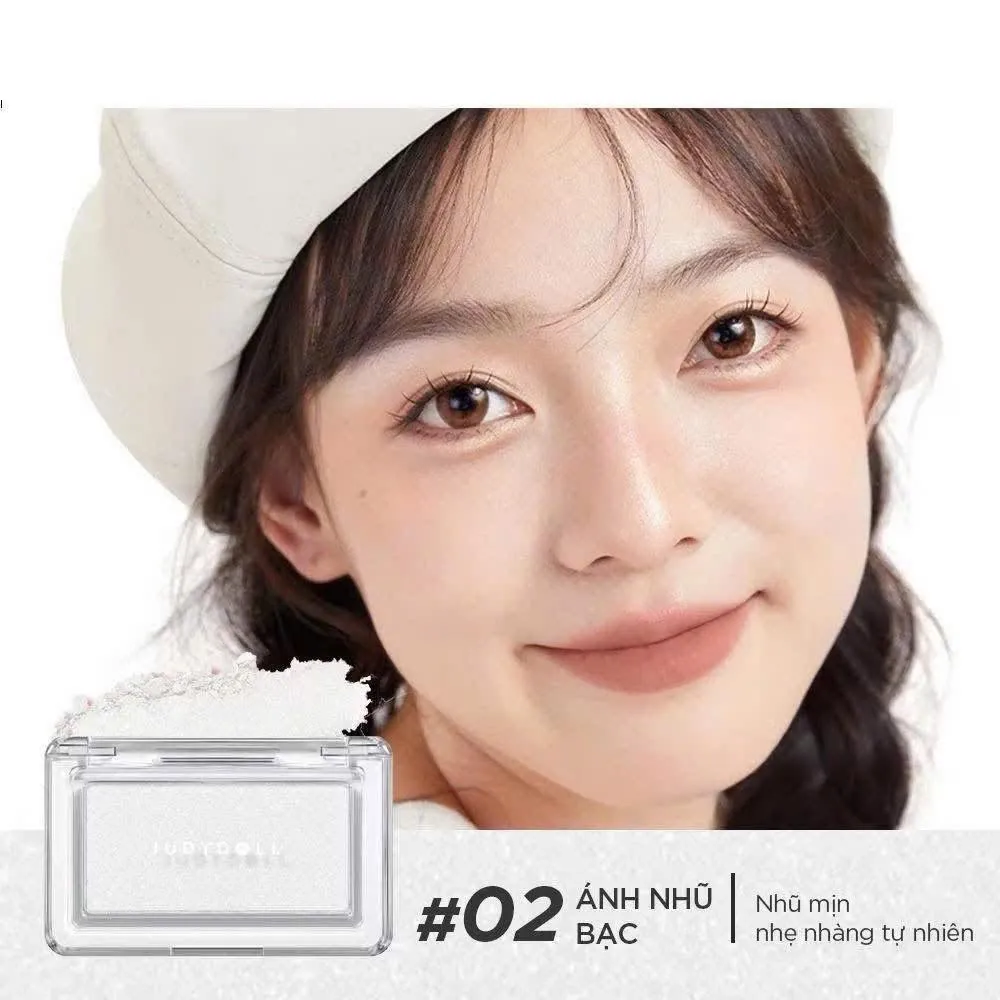 Phấn bắt sáng Judydoll Highlighting Powder 02 - Silver White 2g