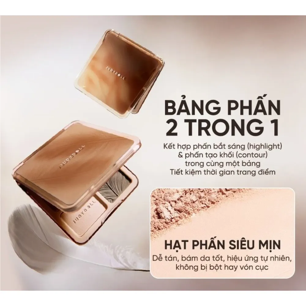 Phấn bắt sáng & tạo khối Judydoll 9g (nhiều màu)