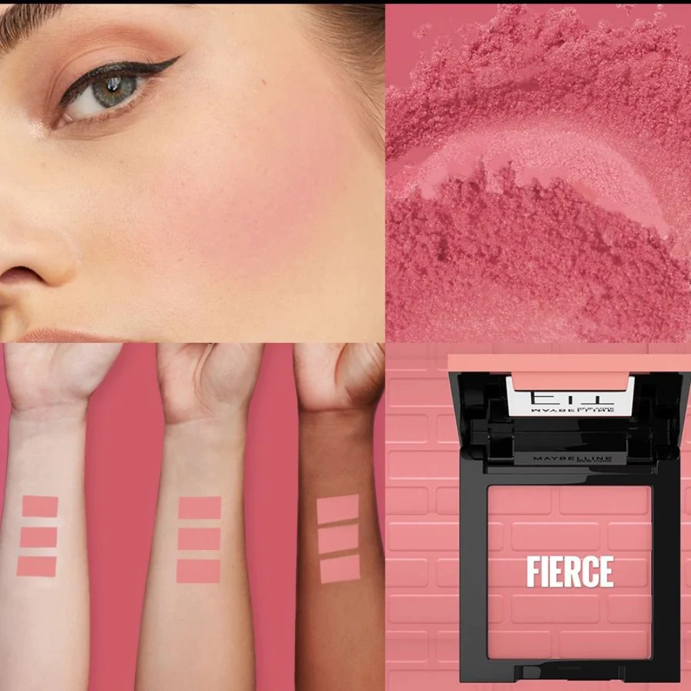 Phấn má hồng Maybelline mịn lì chuẩn màu 10/20/30 Brave/Hopeful/Fierce 4.5g