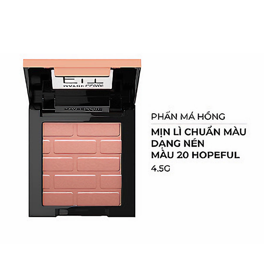Phấn má hồng Maybelline mịn lì chuẩn màu 10/20/30 Brave/Hopeful/Fierce 4.5g