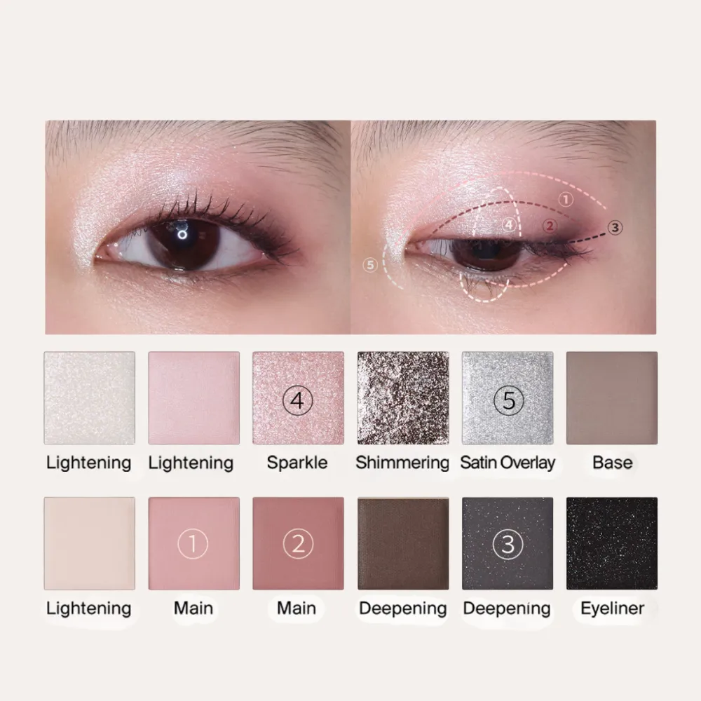 Phấn mắt 12 màu Joocyee 05 Night Of Pearl 14g