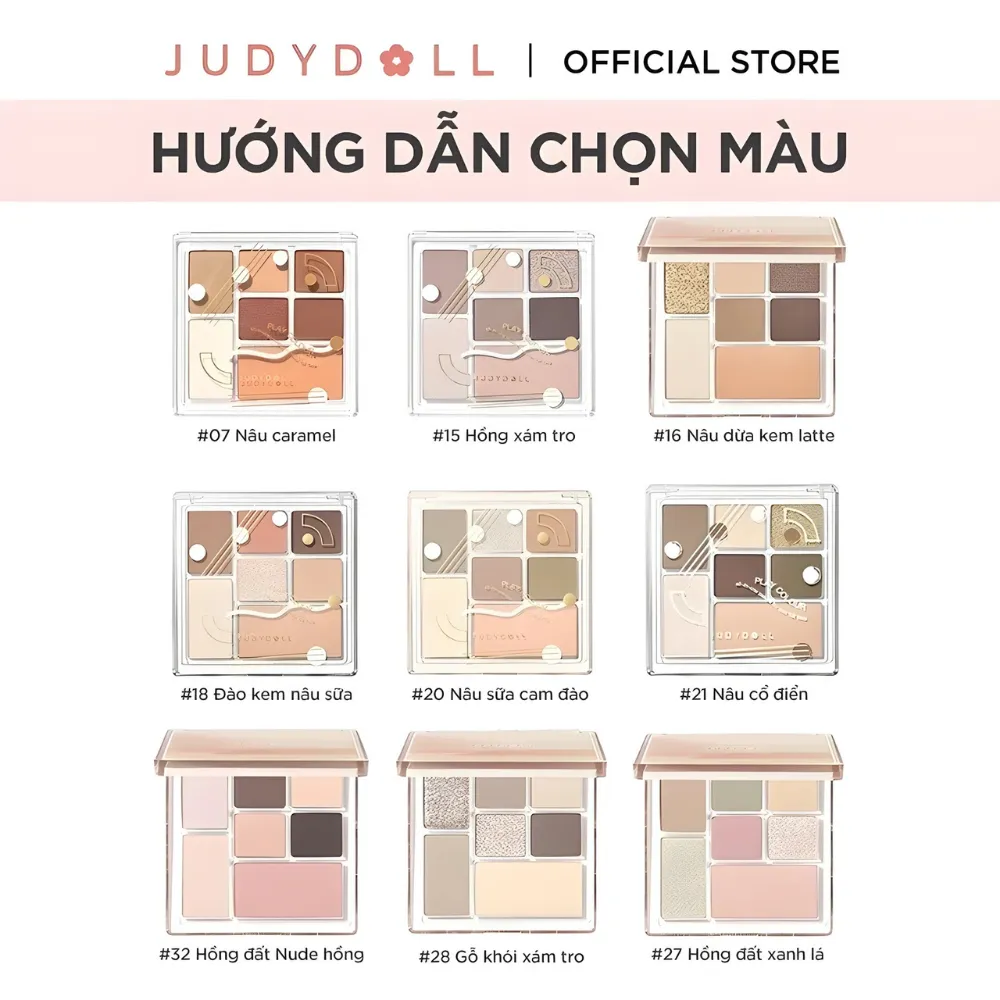 Phấn mắt đa năng Judydoll All-In-One Palette 8.5g (nhiều màu)