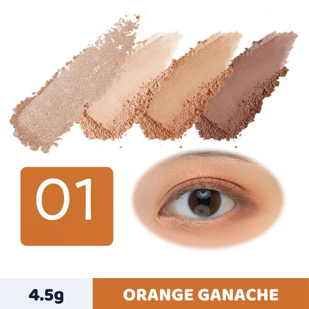Phấn mắt 4 ô Cezanne Bitter 4.5g