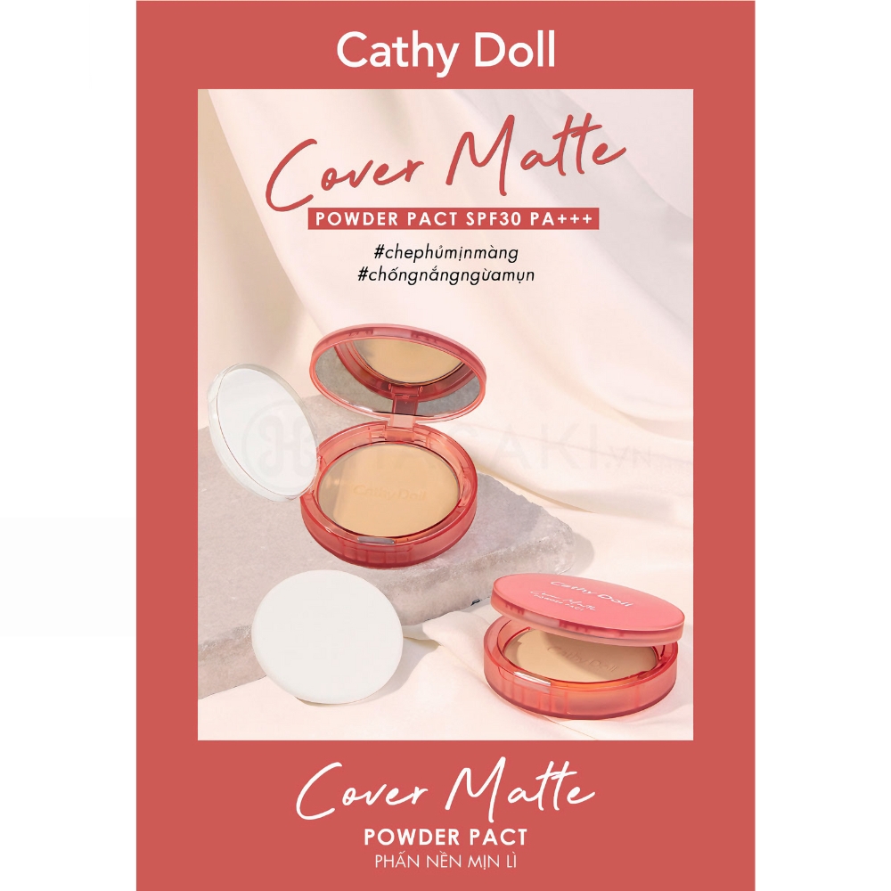 Phấn nền Cathy Doll mịn lì 01/02/03 cho da sáng hồng/da sáng/da trung bình 12g