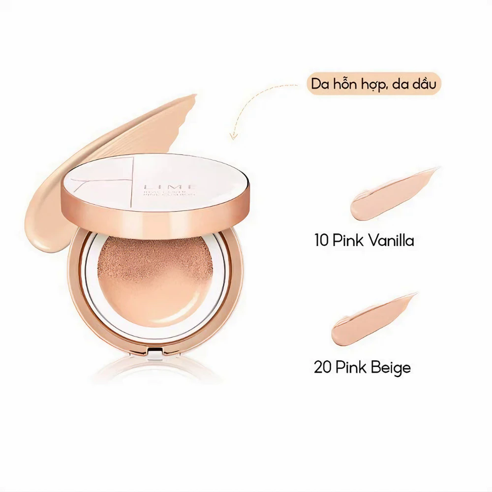 Phấn nước Lime kiềm dầu no.10/no.20 da trắng/da trung bình 20g