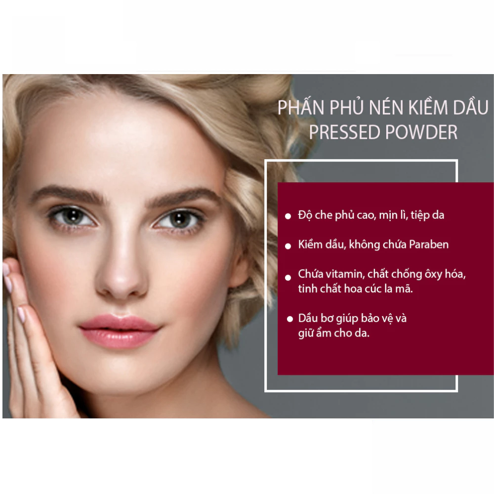 Phấn phủ Australis mịn lì tông tự nhiên 12g