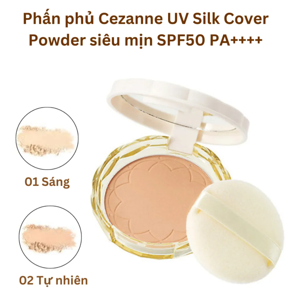 Phấn phủ Cezanne UV silk SPF28 PA++++ 10g
