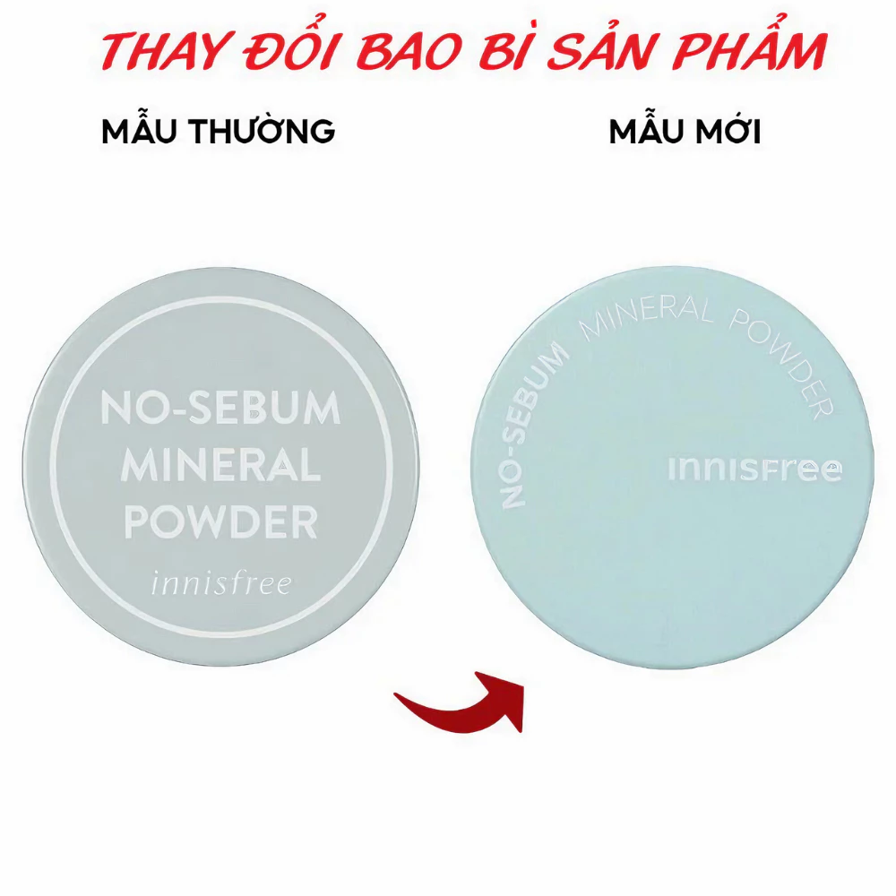 Phấn phủ innisfree kiềm dầu dạng bột khoáng 5g
