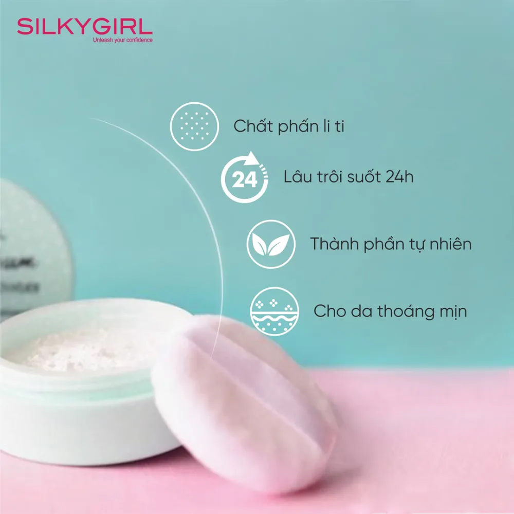 Phấn phủ khoáng Silkygirl 5g