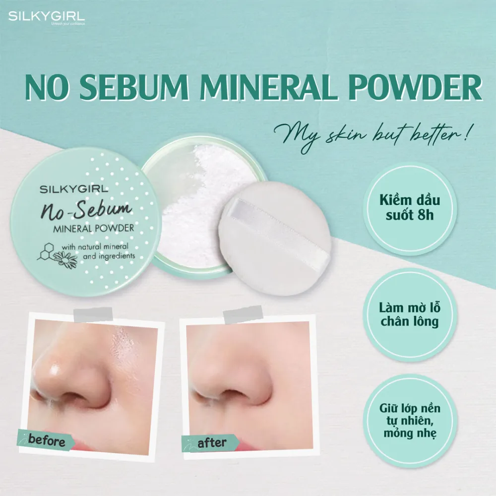 Phấn phủ khoáng Silkygirl 5g