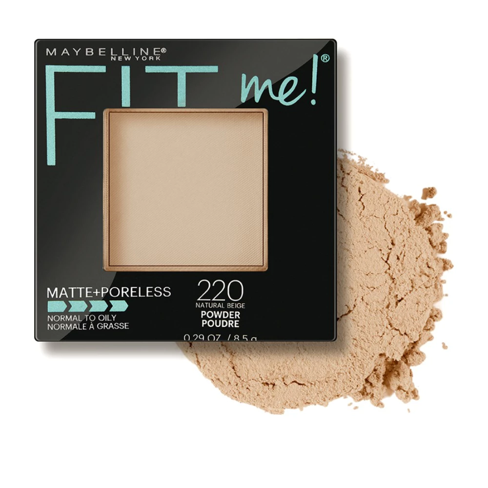 Phấn phủ Maybelline mịn lì kiềm dầu 110 Porcelain/120 Classic Ivory/130 Buff Beige/220 Natural Beige 8.5g