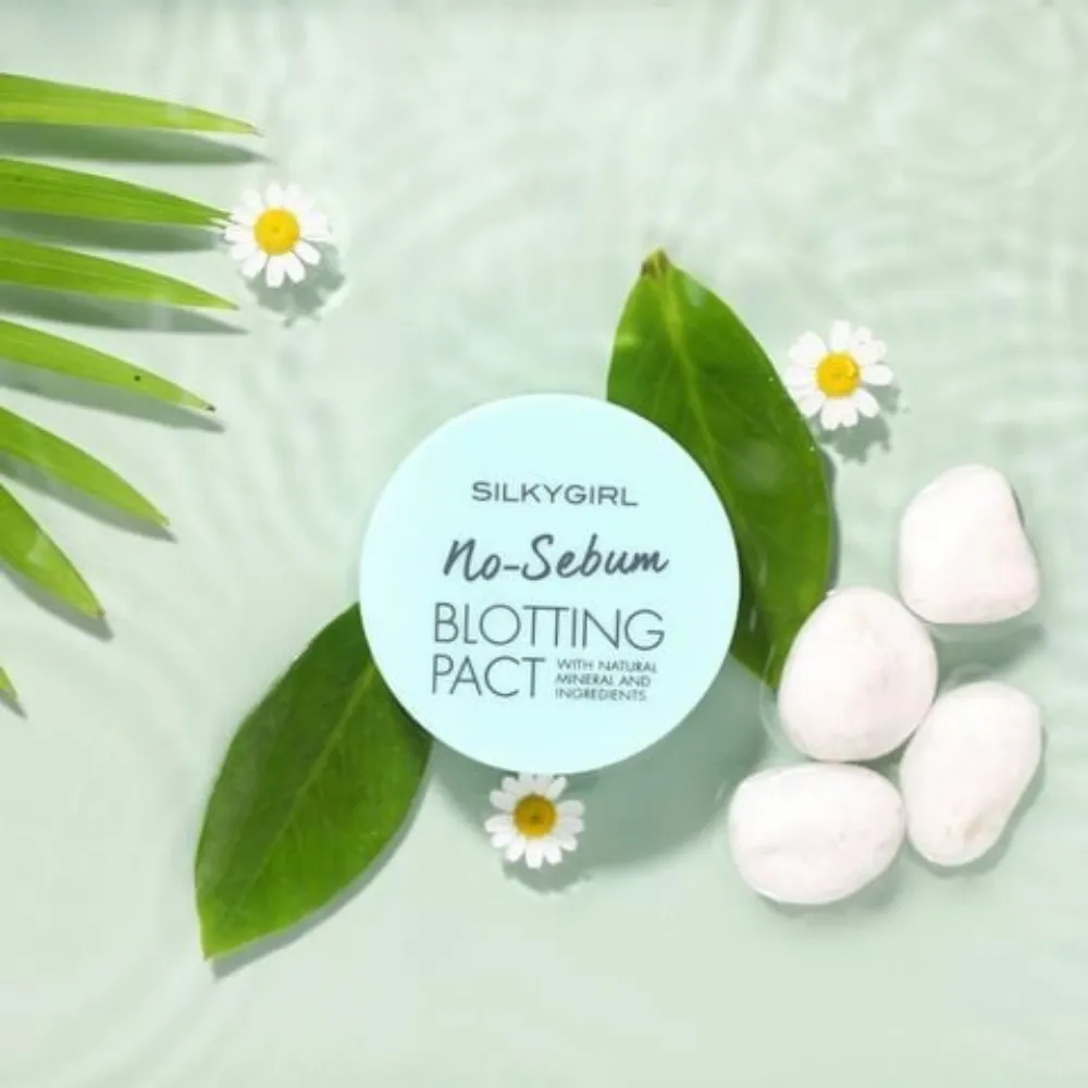 Phấn phủ Silkygirl khoáng kiềm dầu dạng nén không màu 7g