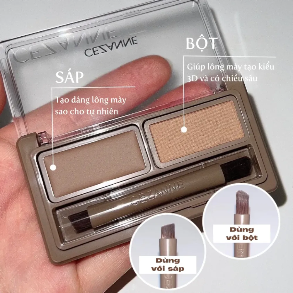 Phấn và sáp kẻ lông mày Cezanne 1.9g
