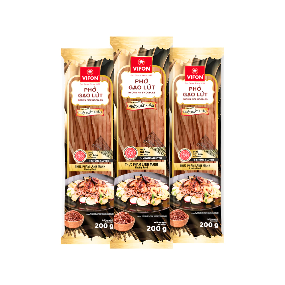Phở đũa gạo lứt Vifon gói 200g (chất lượng xuất khẩu)