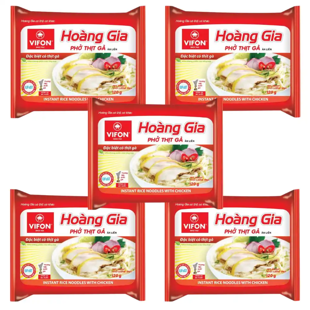 Phở thịt bò/gà Vifon Hoàng Gia gói 120g