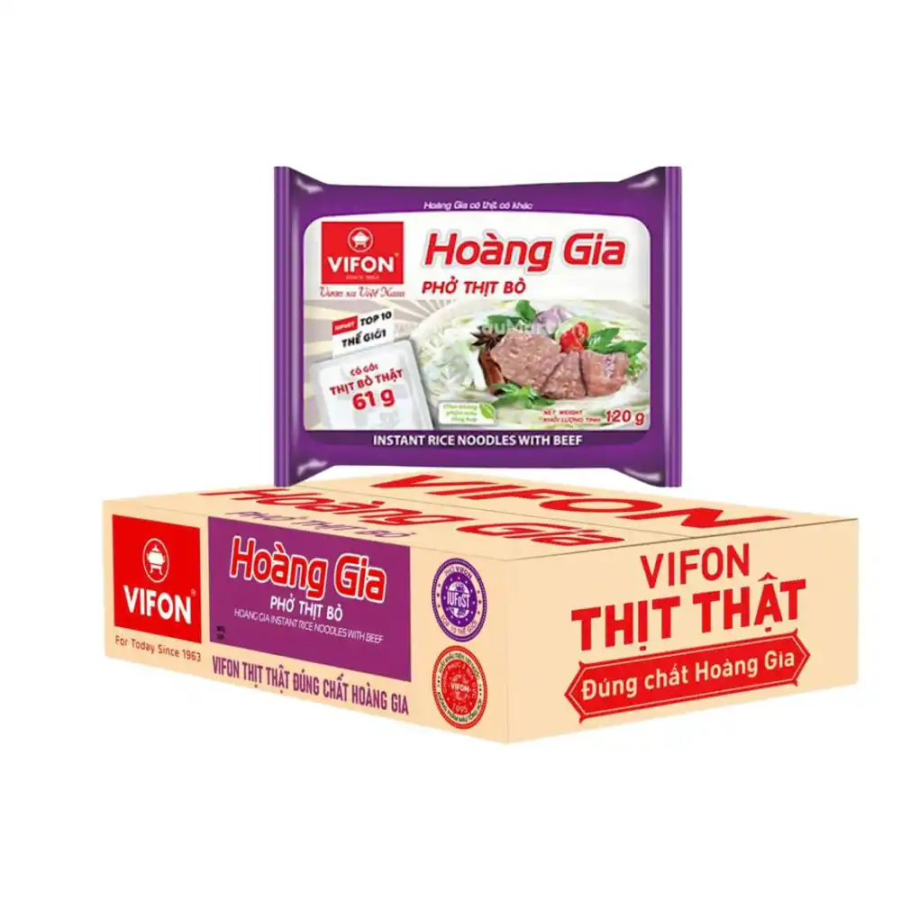 Phở thịt bò/gà Vifon Hoàng Gia gói 120g