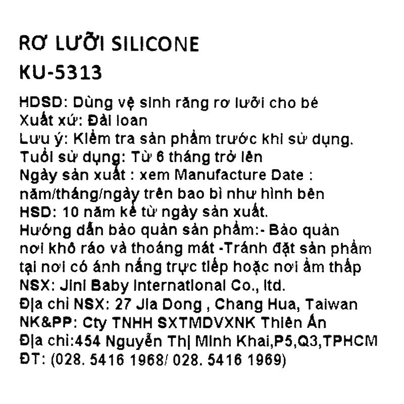 Rơ lưỡi cho bé KuKu KU5313 (từ 6 tháng)