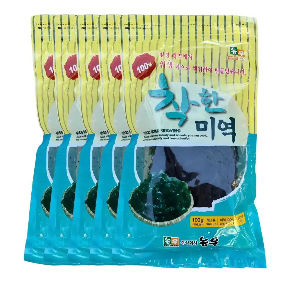 Rong biển nấu canh nguyên cây Nongwoo gói 100g