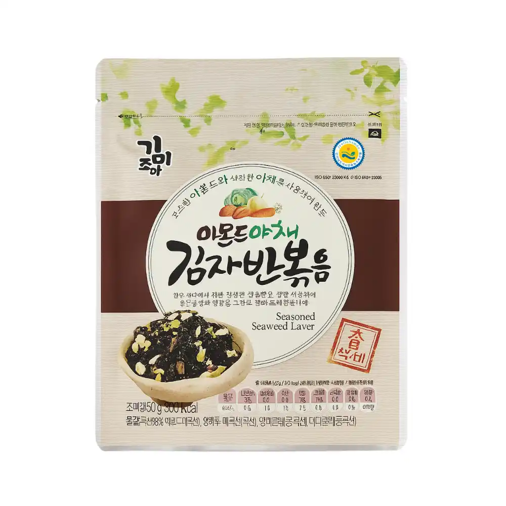 Rong biển trộn cơm Gimijoa vị hạnh nhân và rau củ/tôm và cá cơm gói 50g