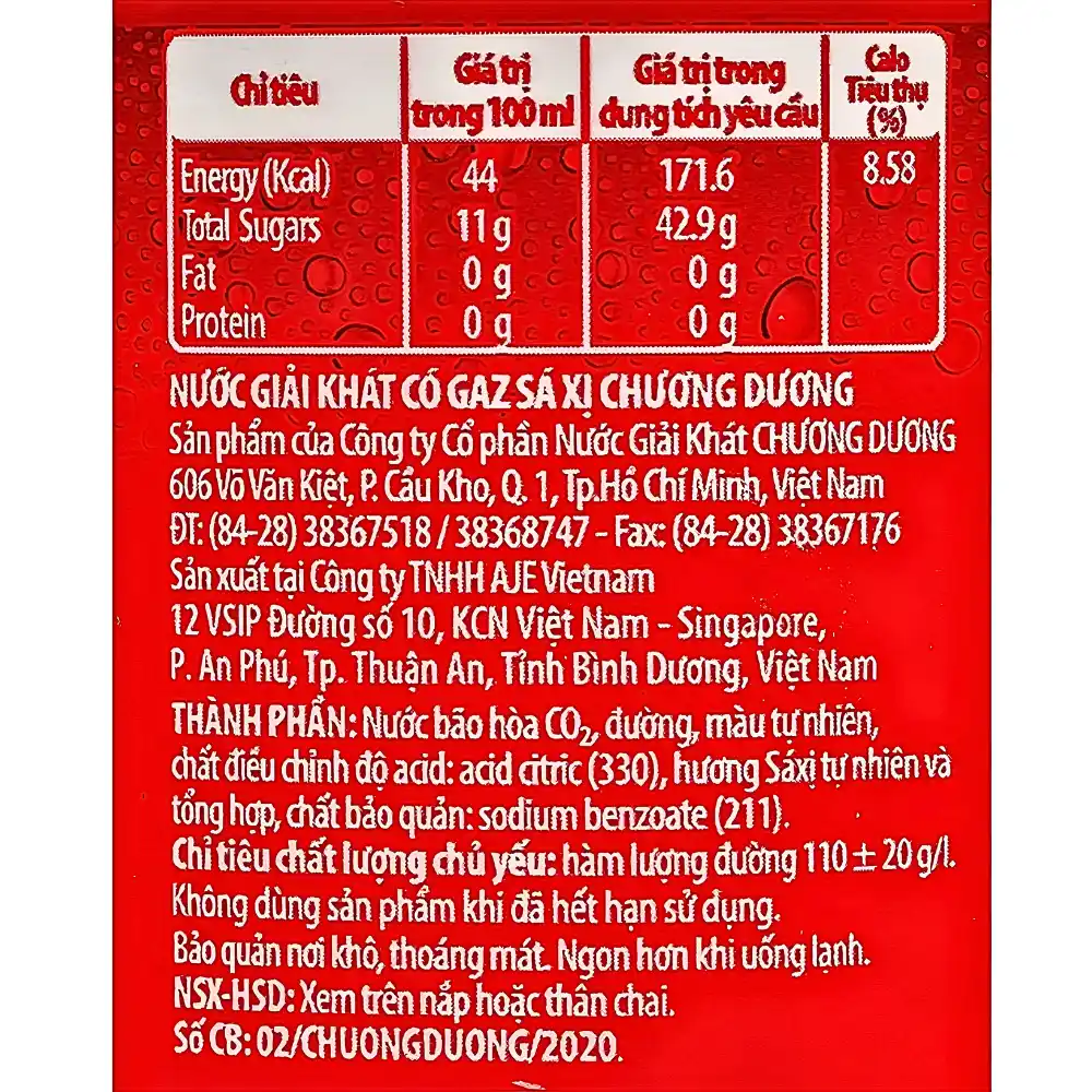 Sá xị Chương Dương 390ml